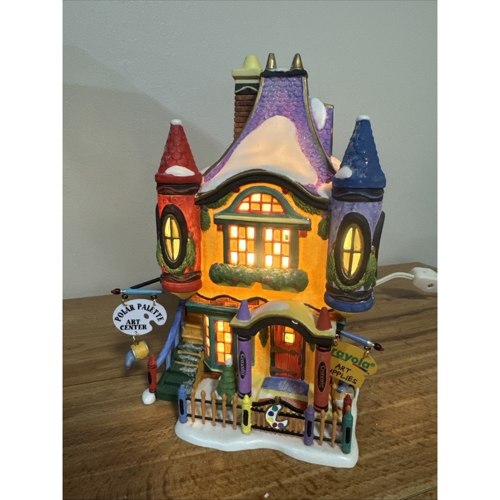 Dept 56 North Pole - Crayola Polar Palette Art Center - #56.56726 - Complete MIB - Picture 2 of 9